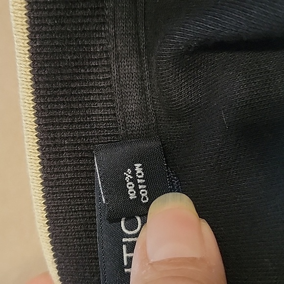 Nautica Size M Black with Tan Trim Knit Vest, Excellent Used Condition - Picture 11 of 11